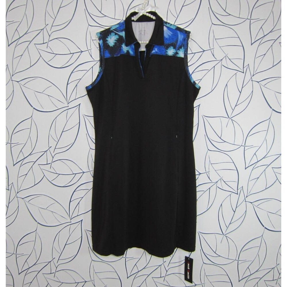 Jack Smith Black Tennis Golf Pickleball Dress Sleeveless Size 2XL New!